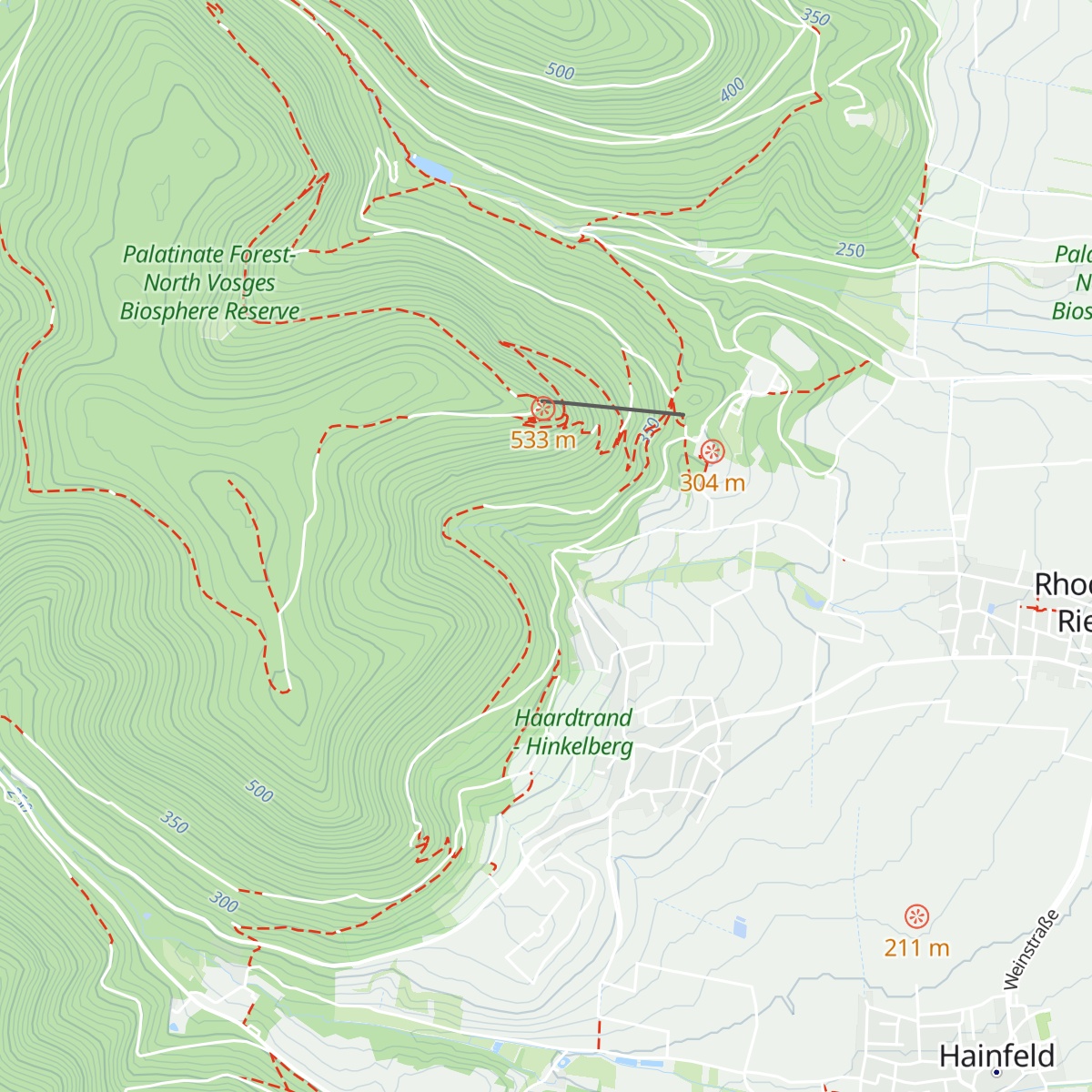 Waldgaststätte Rietania Hütte map
