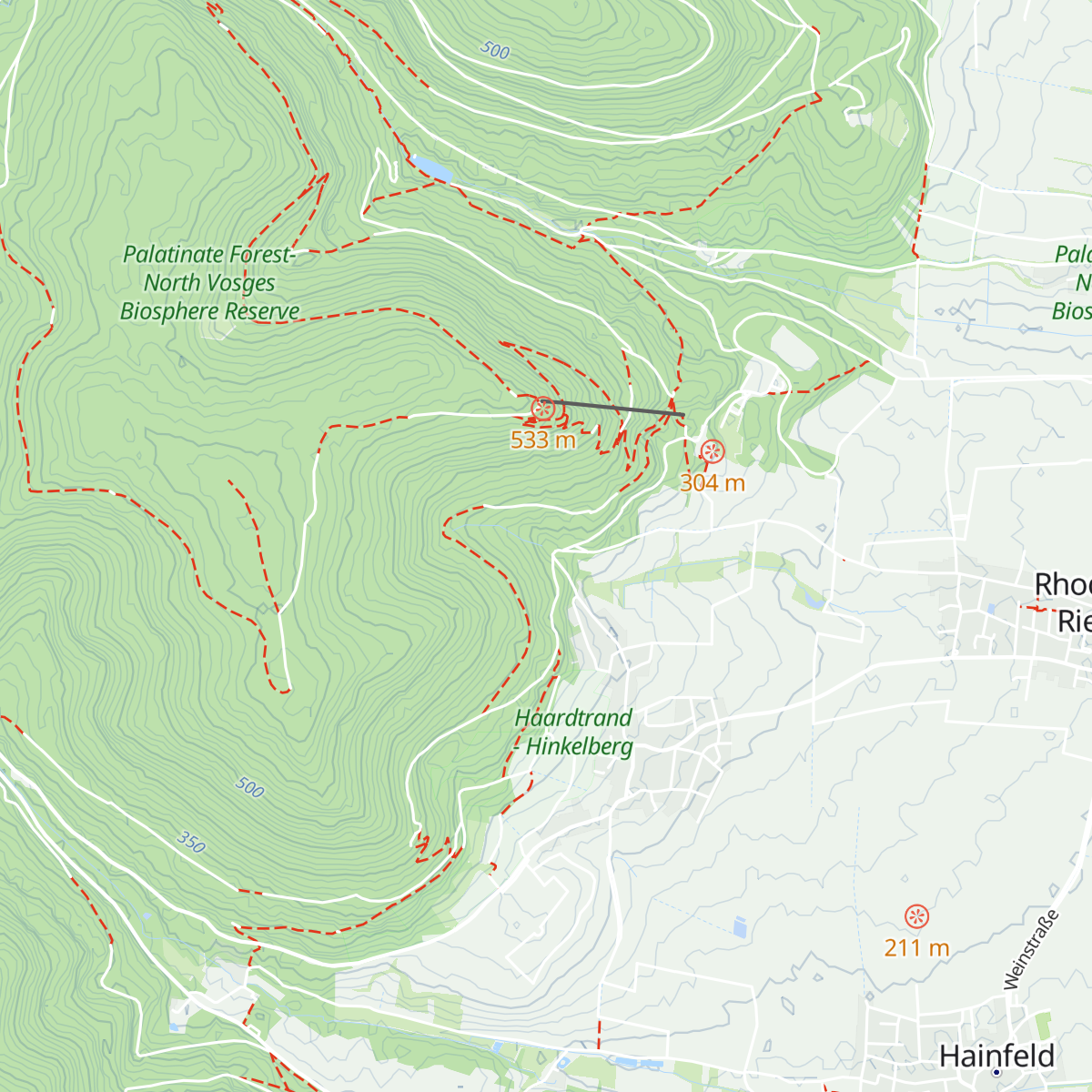 Waldgaststätte Rietania Hütte map