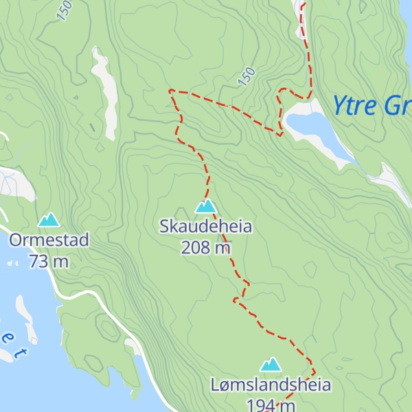 Map of Skaudeheia