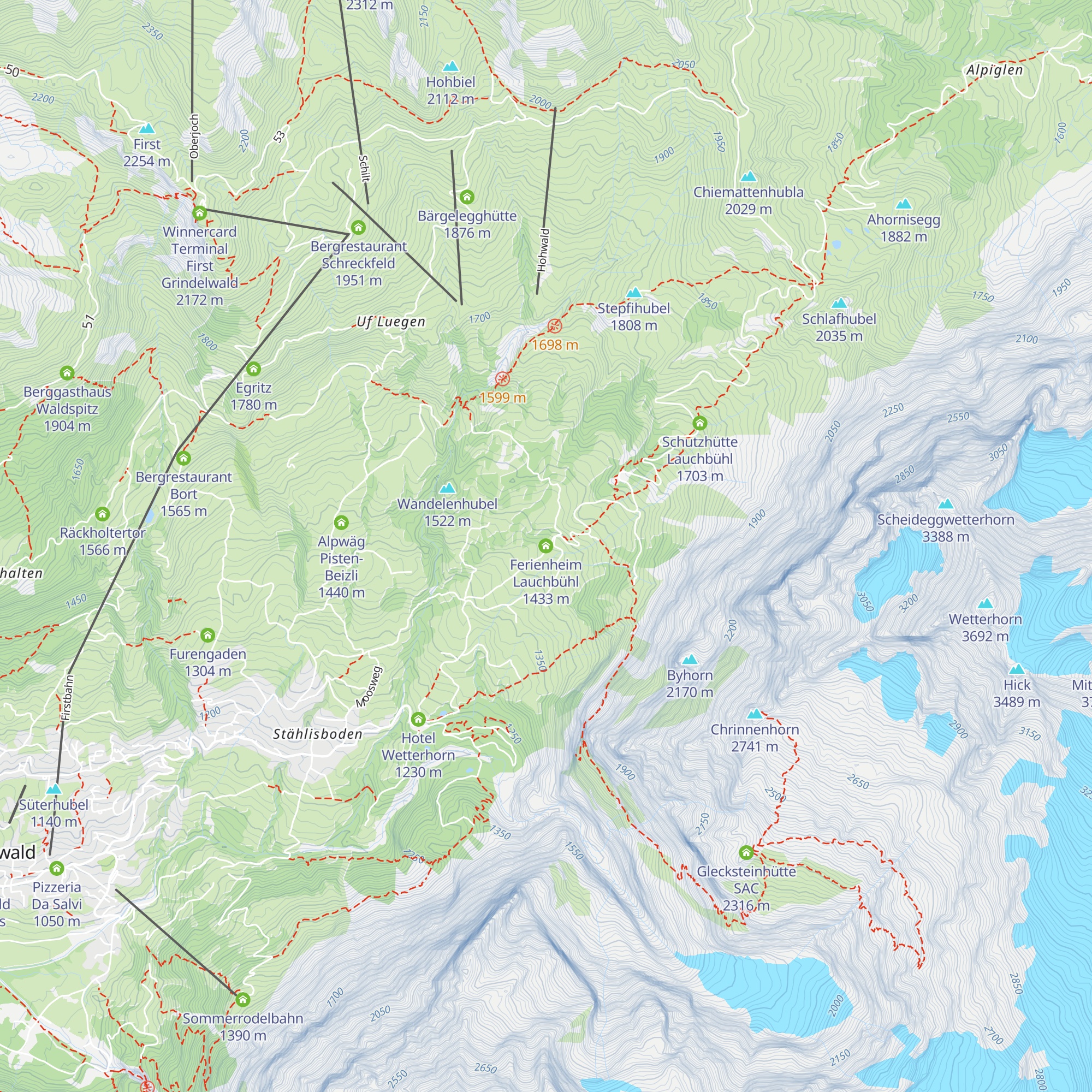 Ferienheim Lauchbühl map