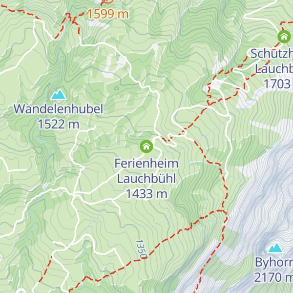 Map of Ferienheim Lauchbühl