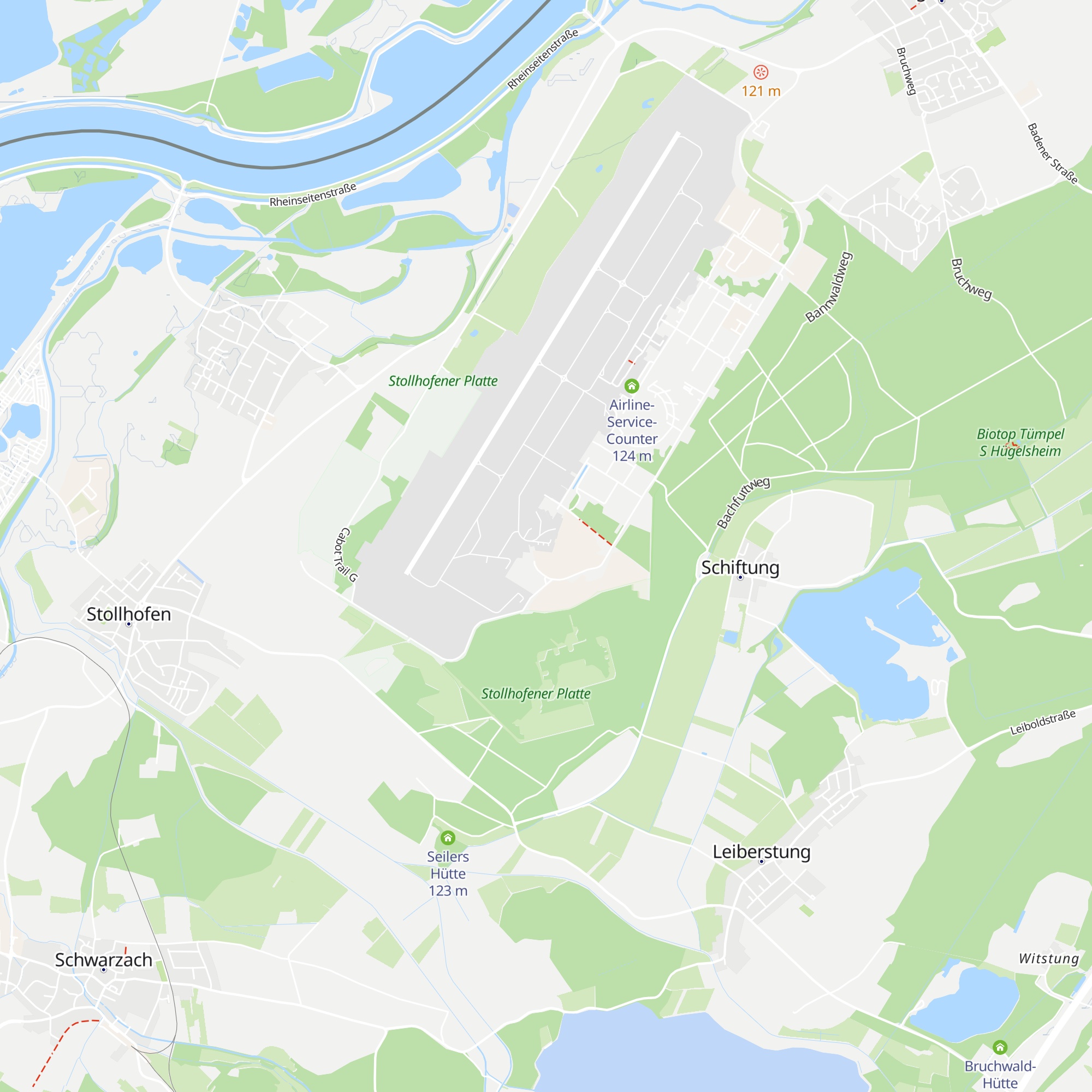 Flugvorbereitungshütte für Rundhangars map