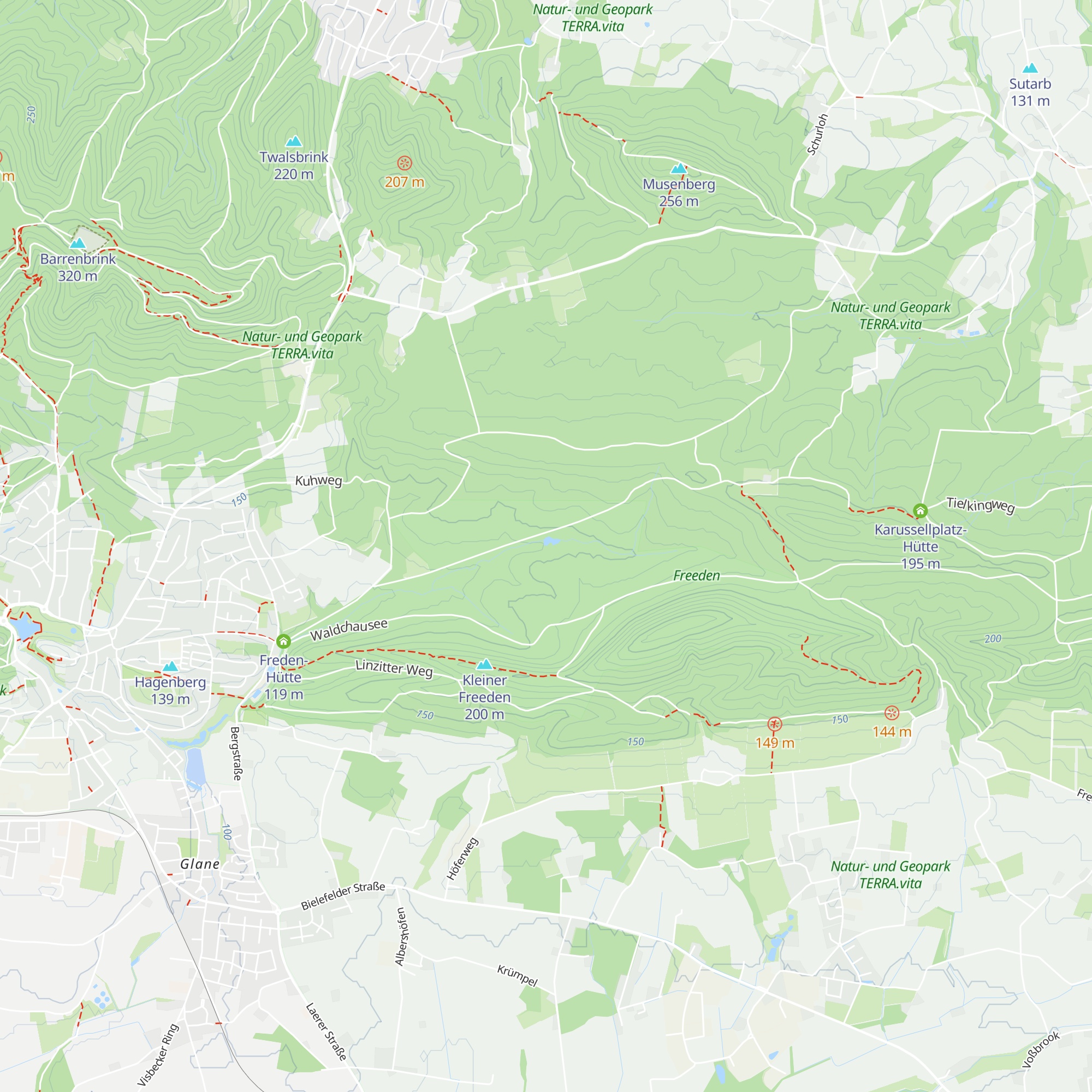Haaseseehütte map