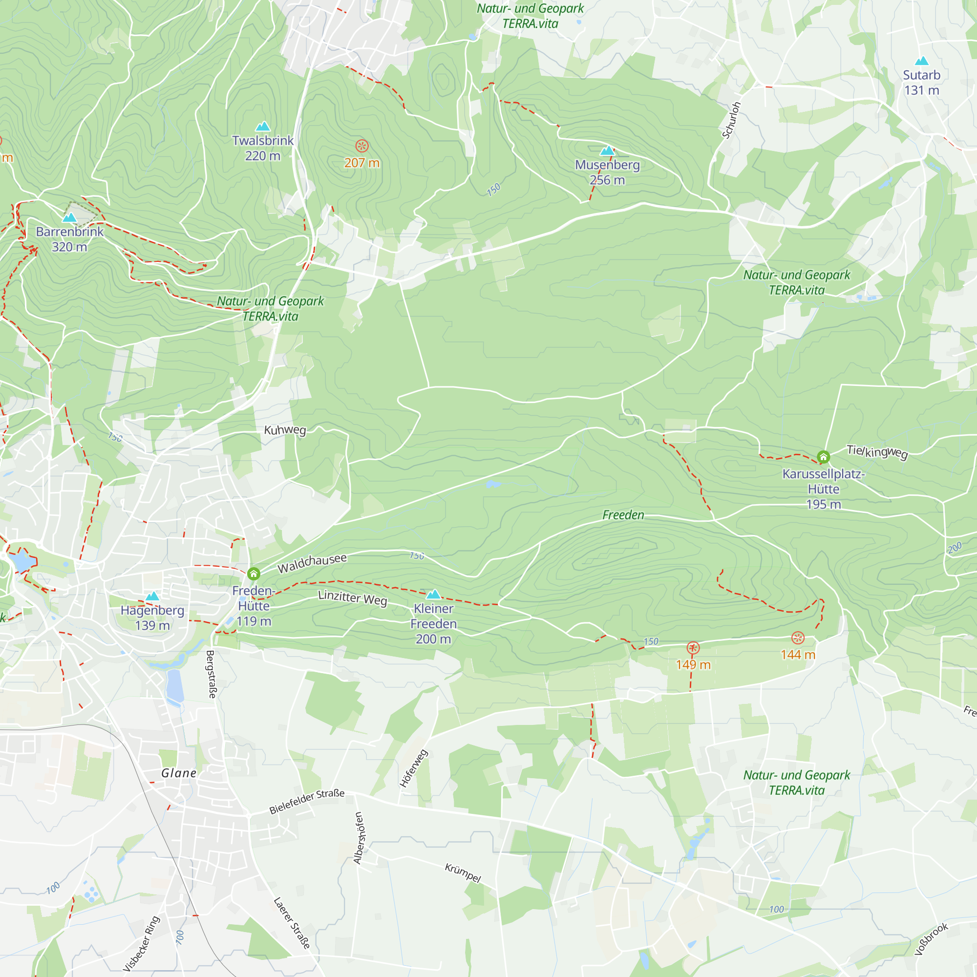Haaseseehütte map