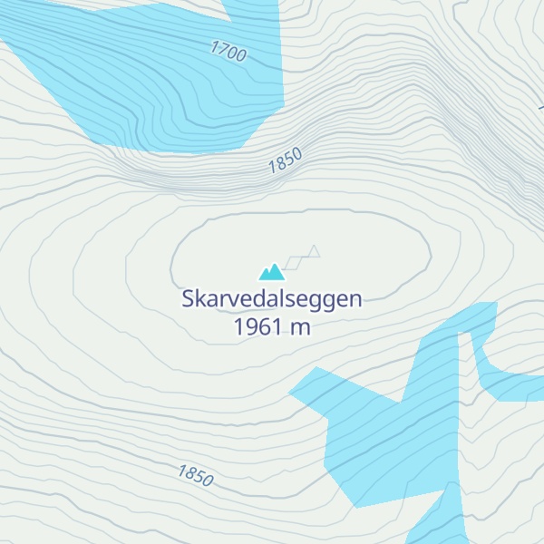 Map of Skarvedalseggen