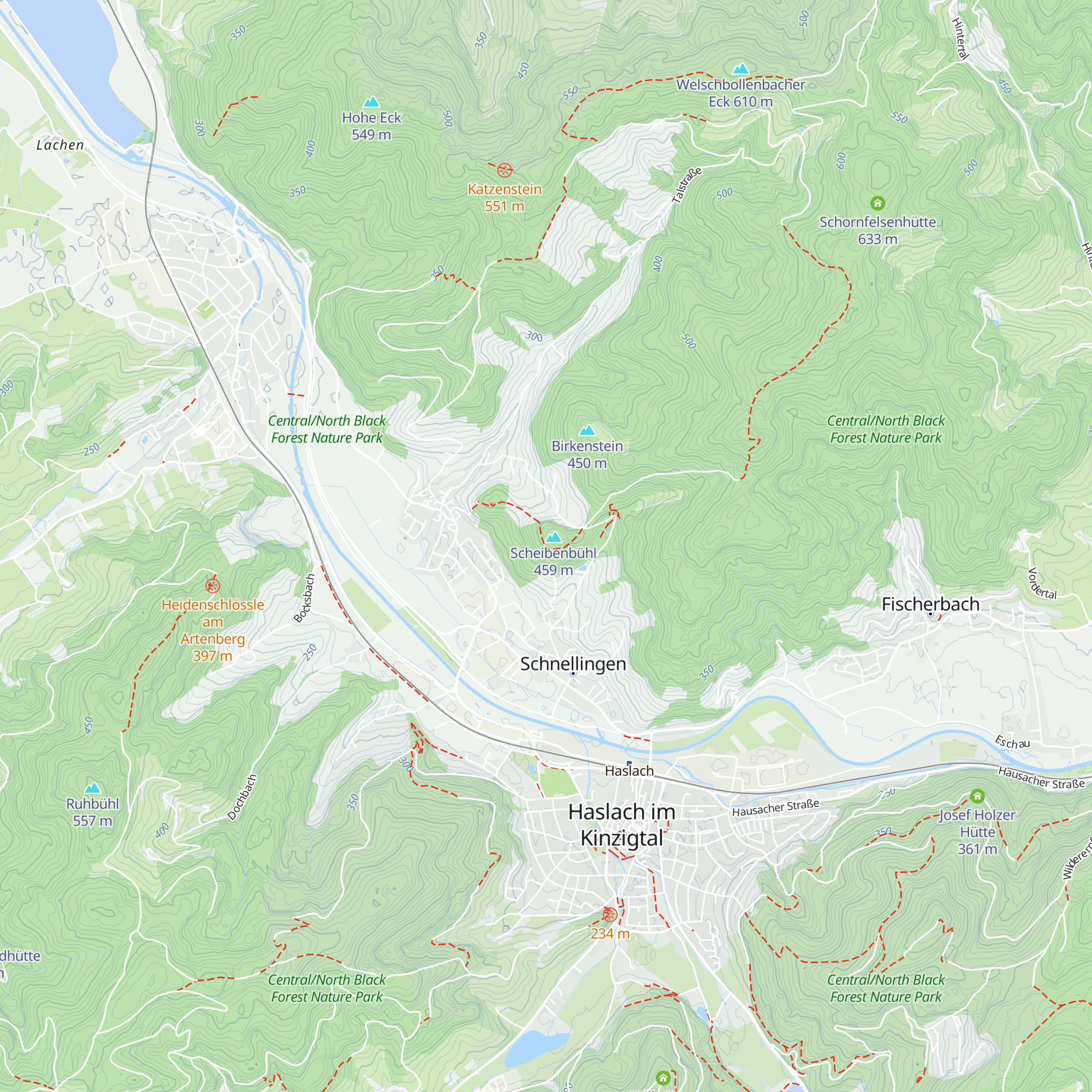 Lenzhütte map
