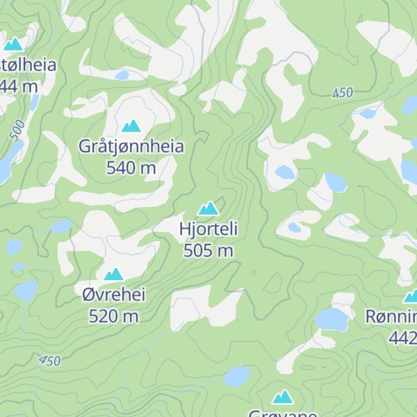 Map of Hjorteli