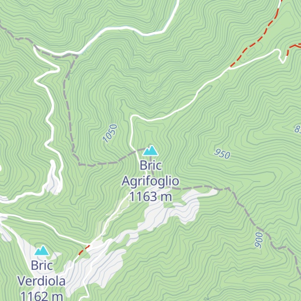Map of Bric Agrifoglio