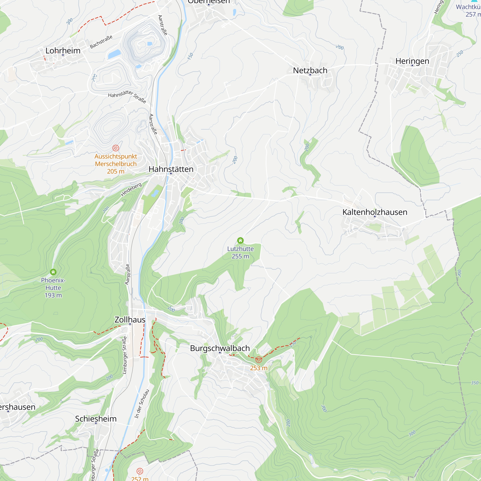 Lutzhütte map