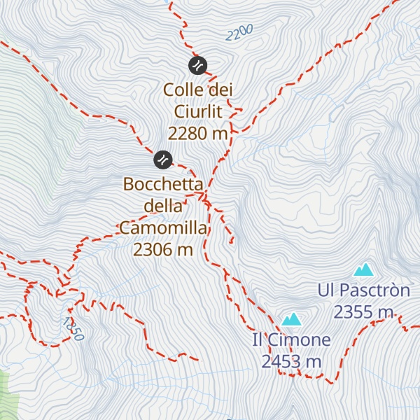 Map of Bivacco Col d'Egua