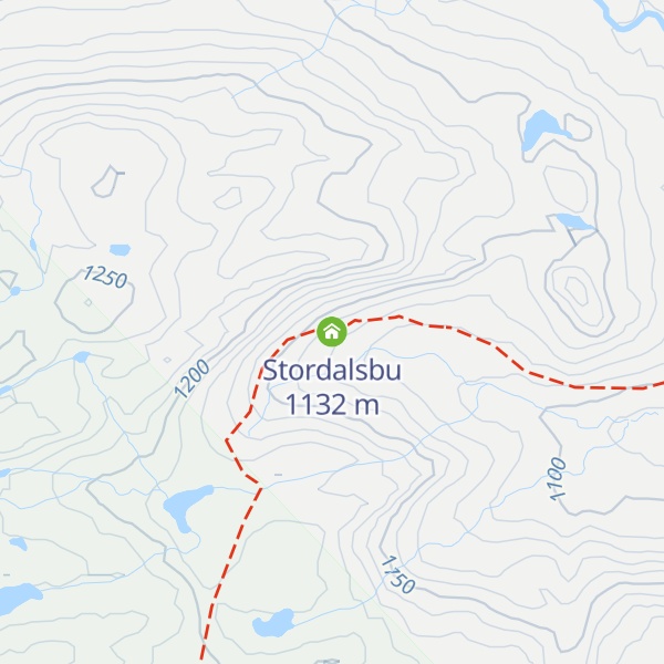 Map of Stordalsbu