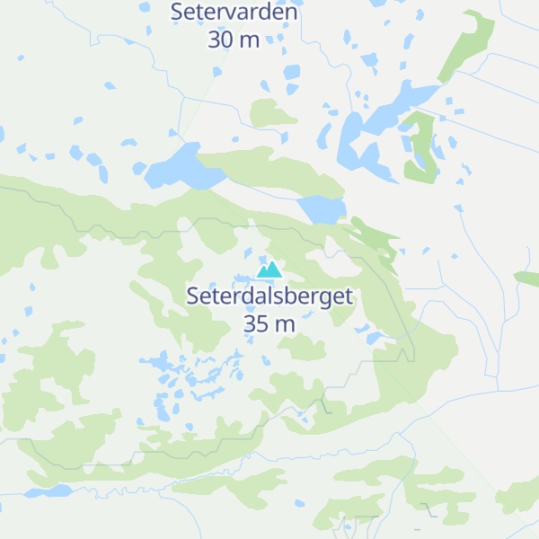 Map of Seterdalsberget