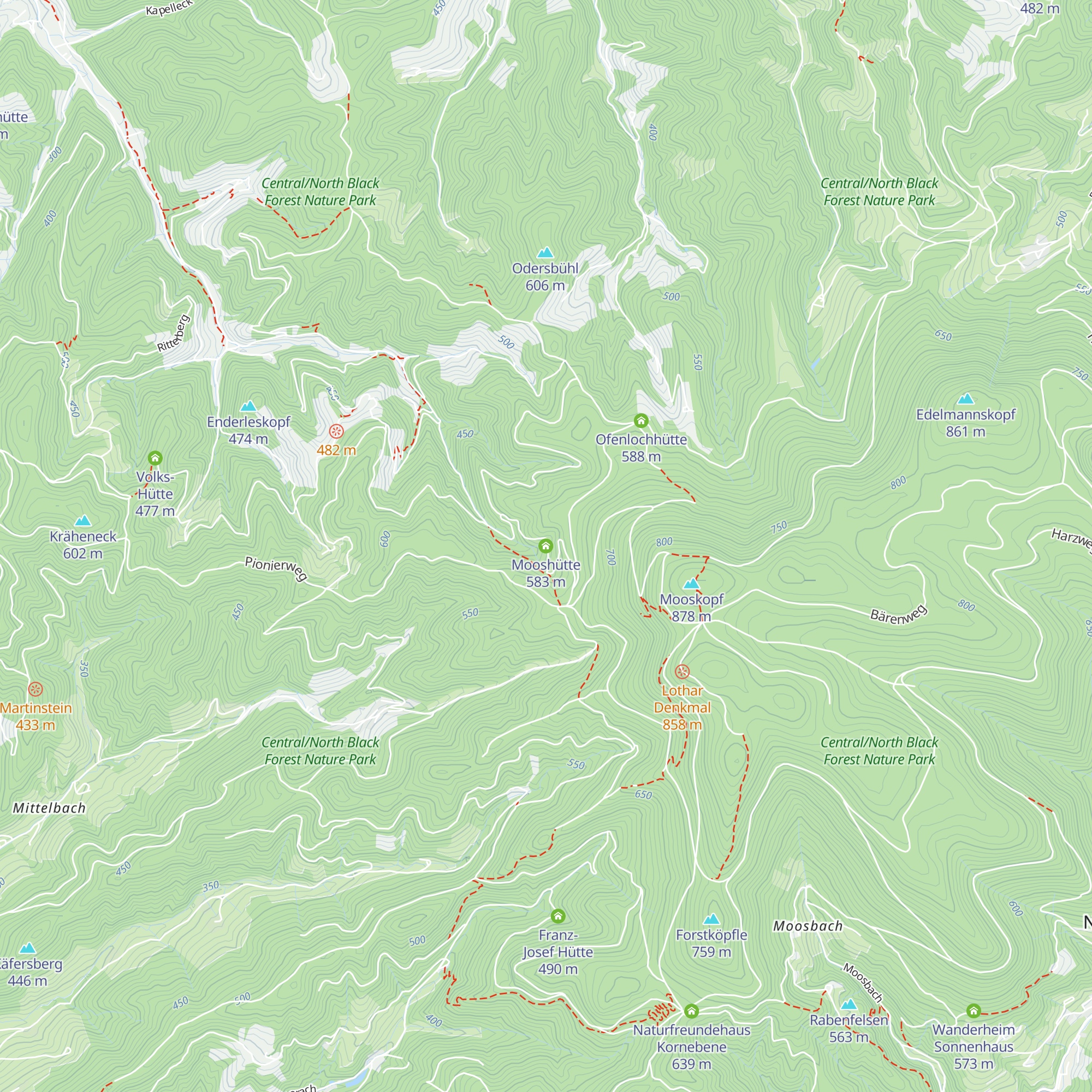 Mooshütte map