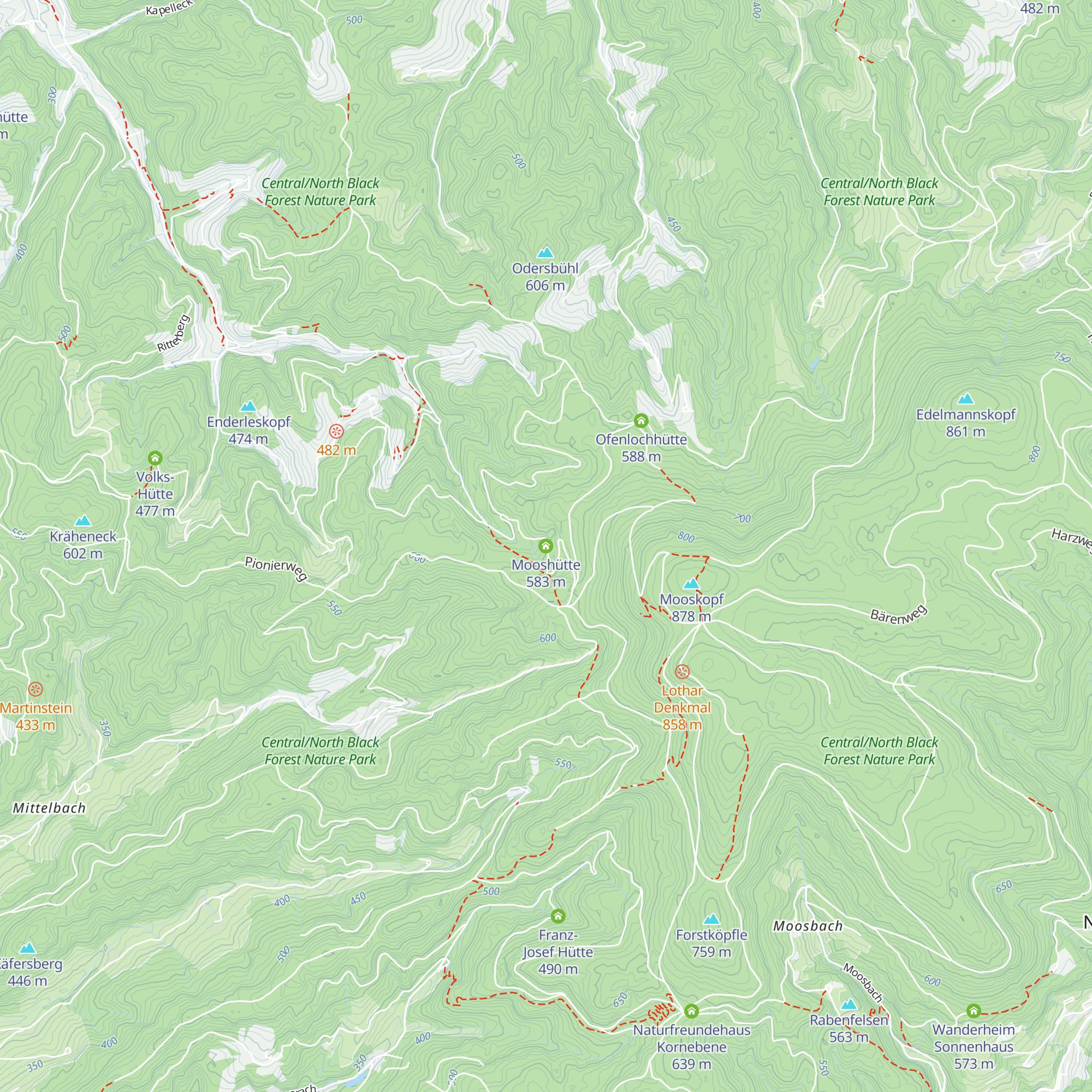 Mooshütte map