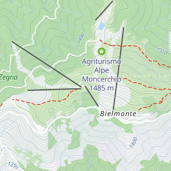 Map of Impianti sciistici