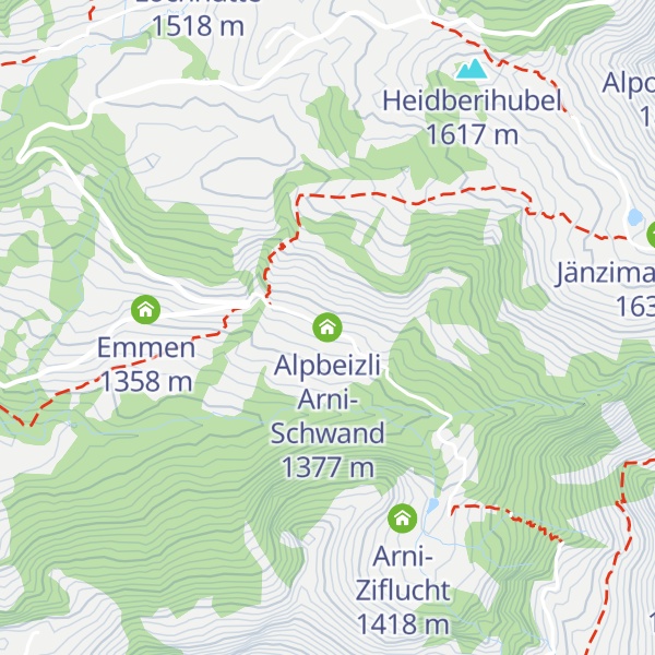 Map of Alpbeizli Arni-Schwand