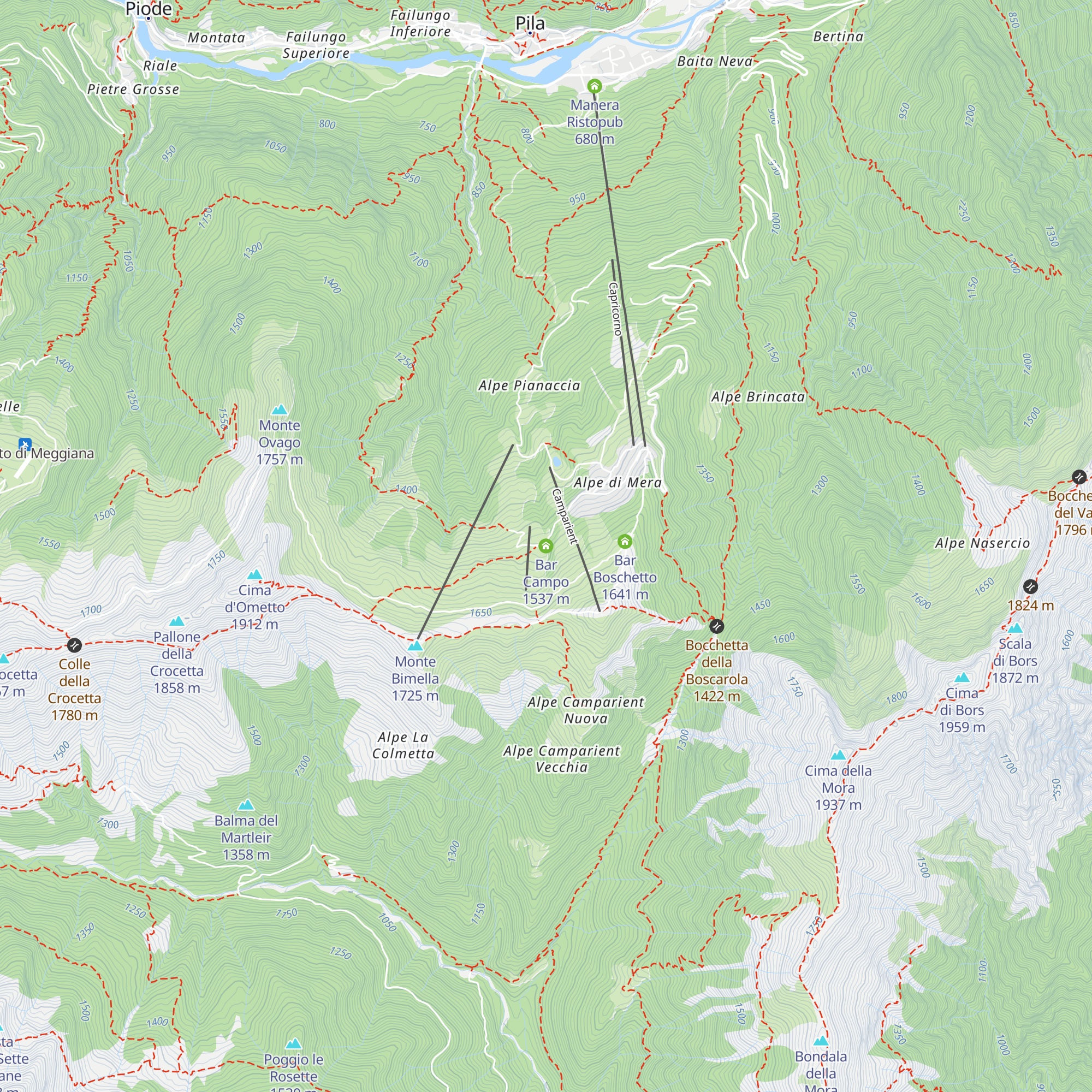 Bar Campo map