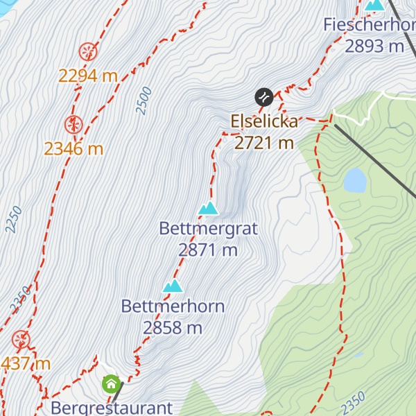 Map of Bettmergrat