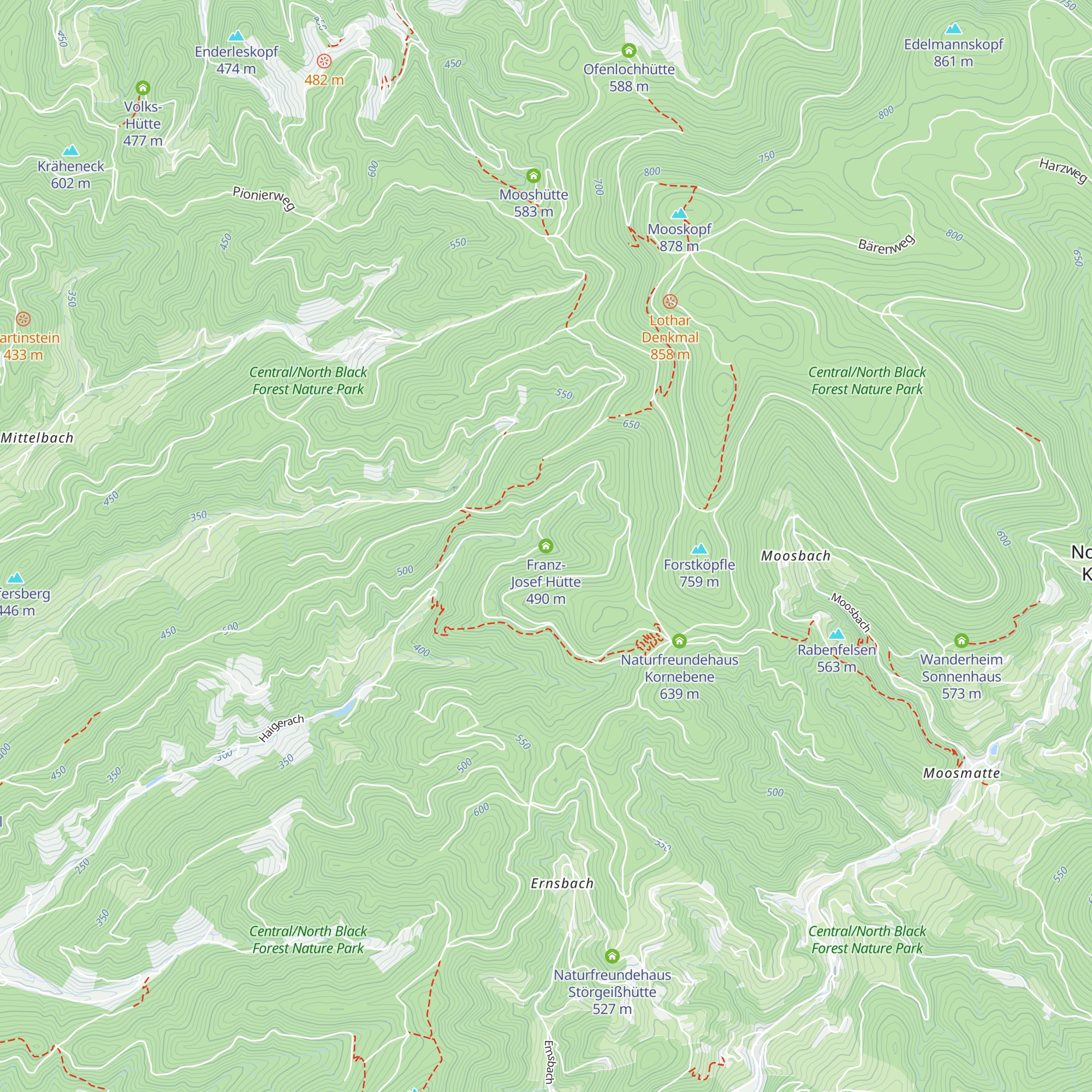 Franz-Josef Hütte map