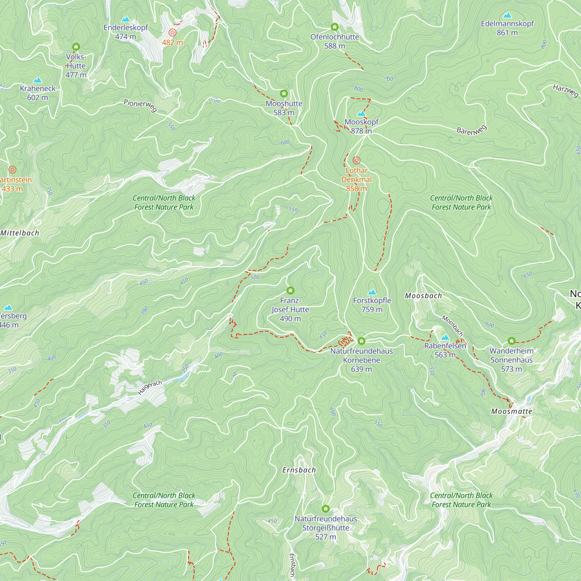 Franz-Josef Hütte map