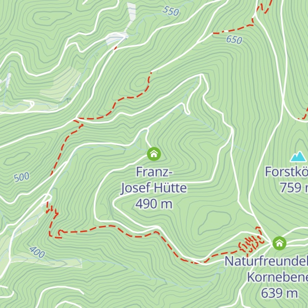 Map of Franz-Josef Hütte