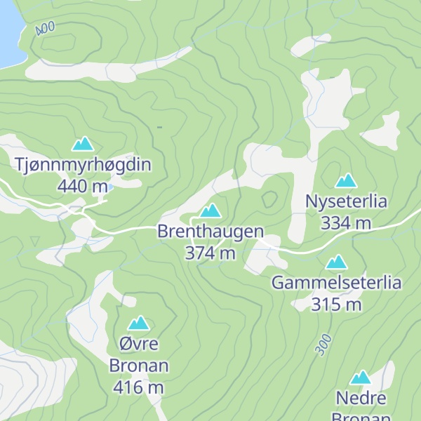 Map of Brenthaugen