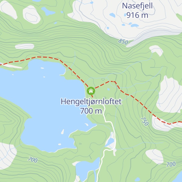 Map of Hengeltjørnloftet