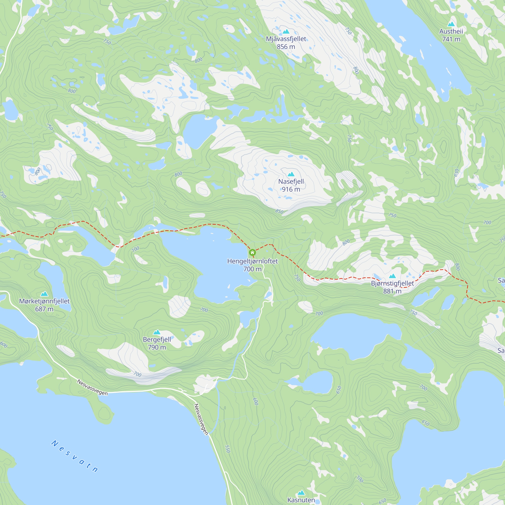 Hengeltjørnloftet map
