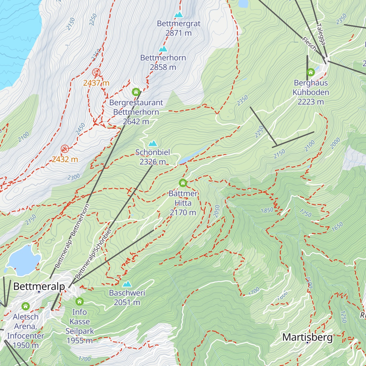 Bättmer Hitta map