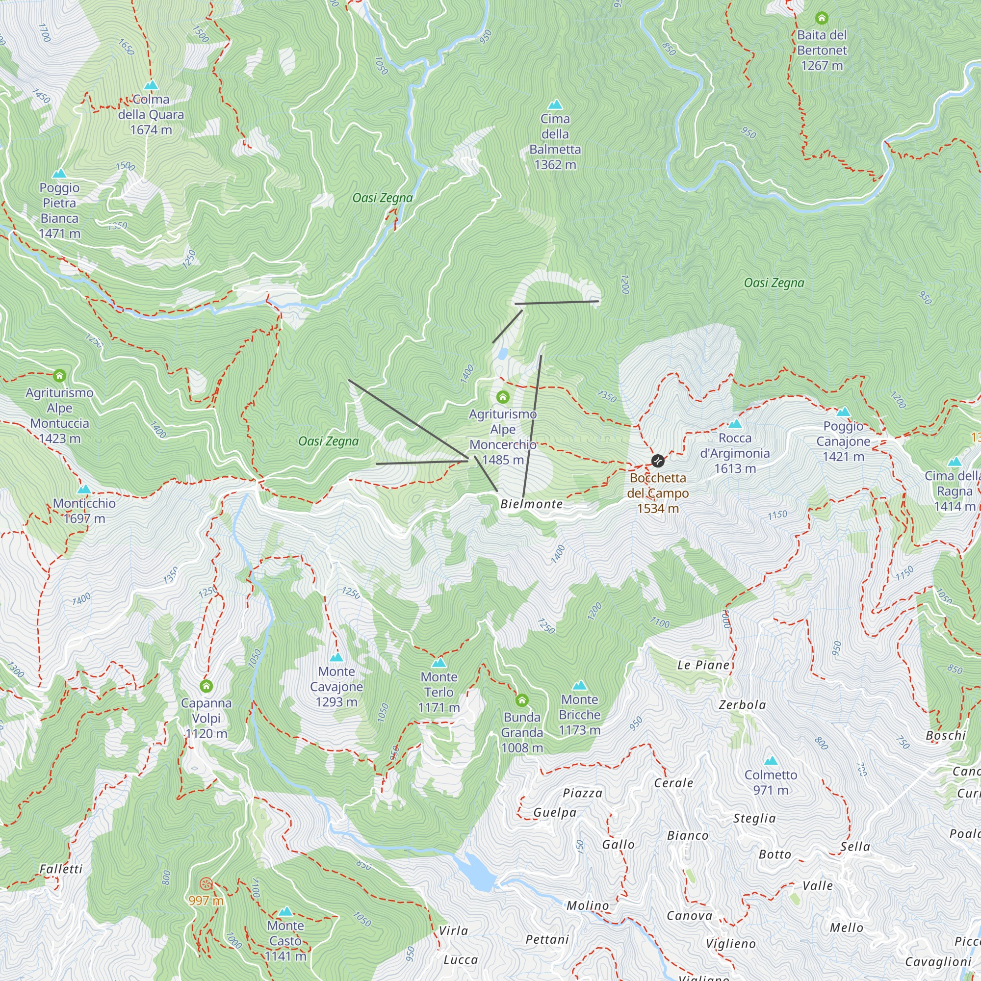 Albergo La Pineta map