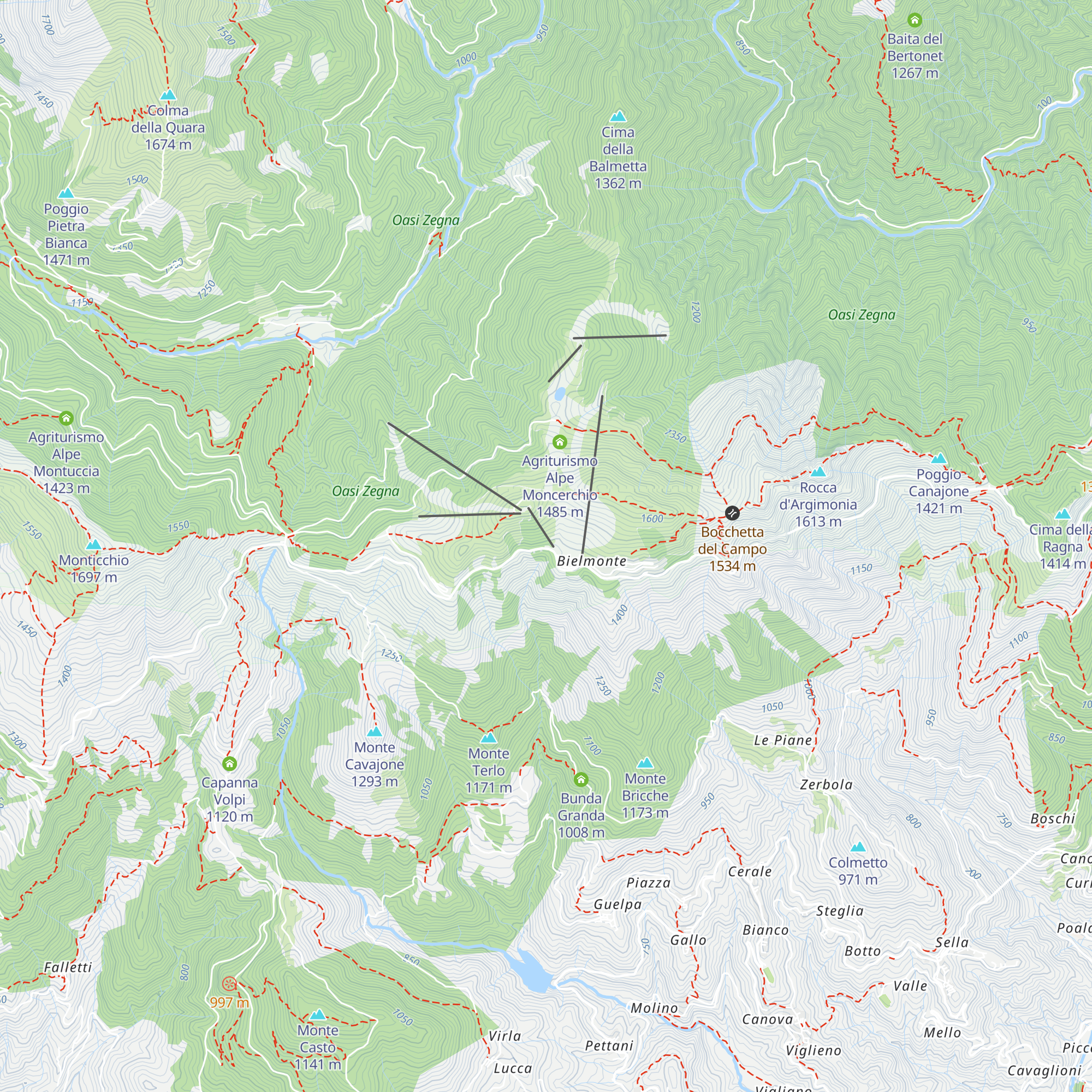Albergo La Pineta map
