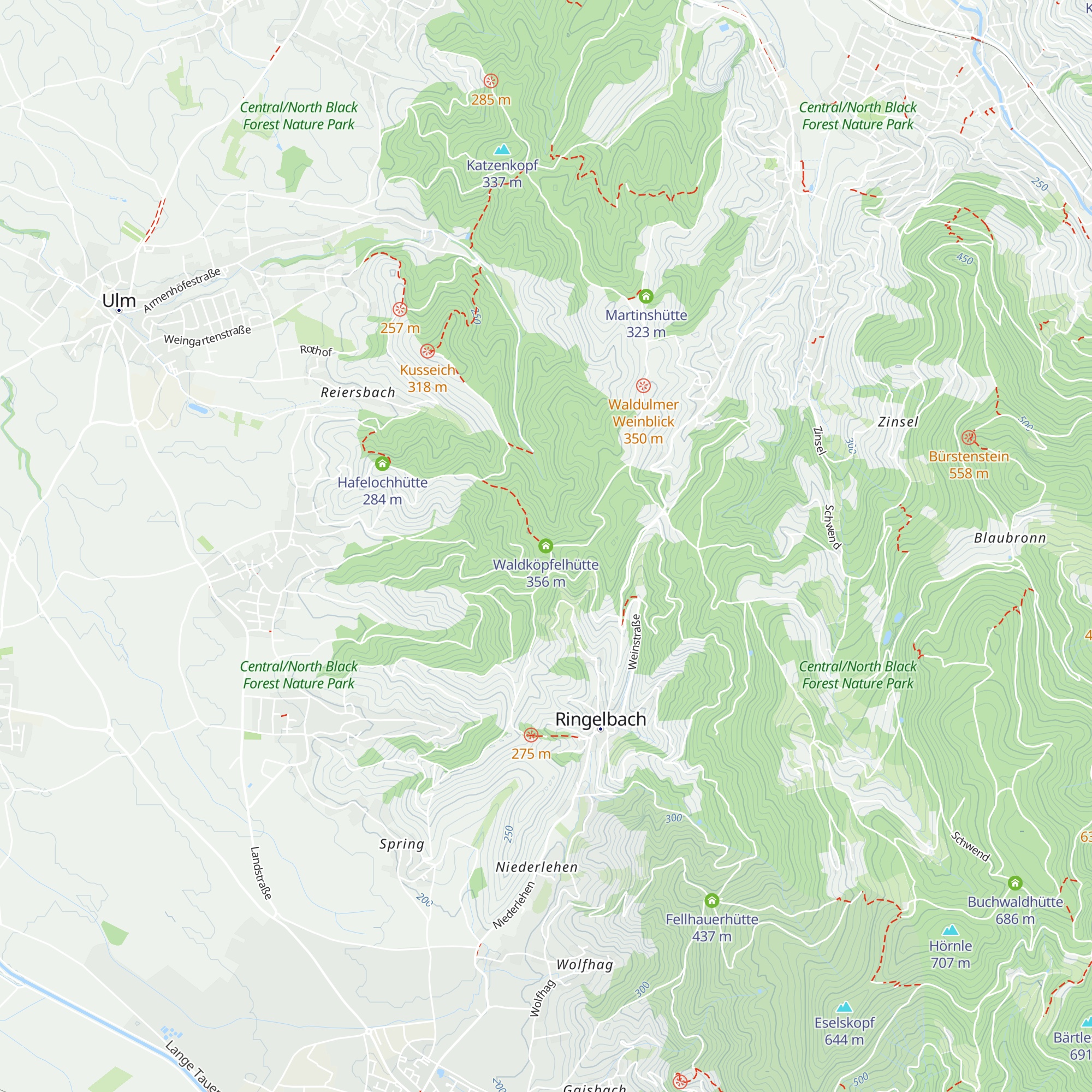 Waldköpfelhütte map