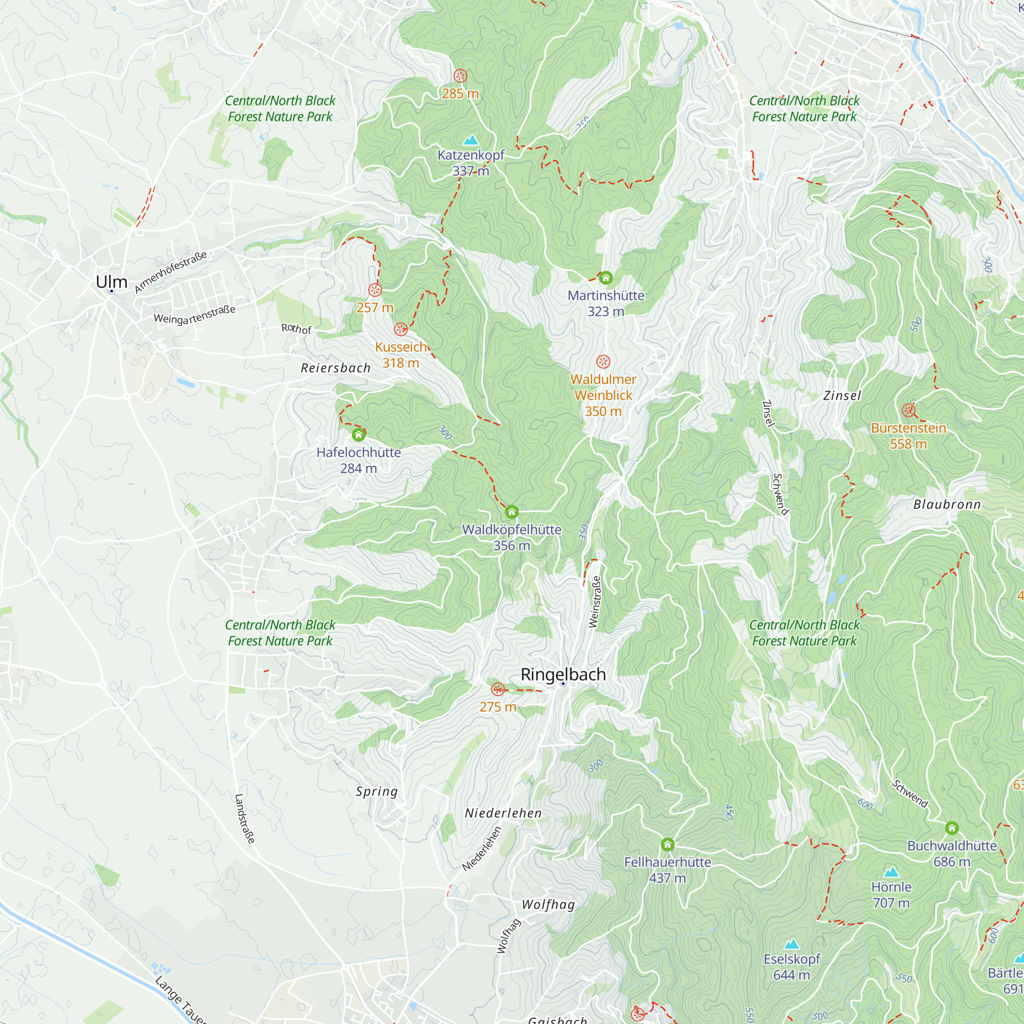 Waldköpfelhütte map