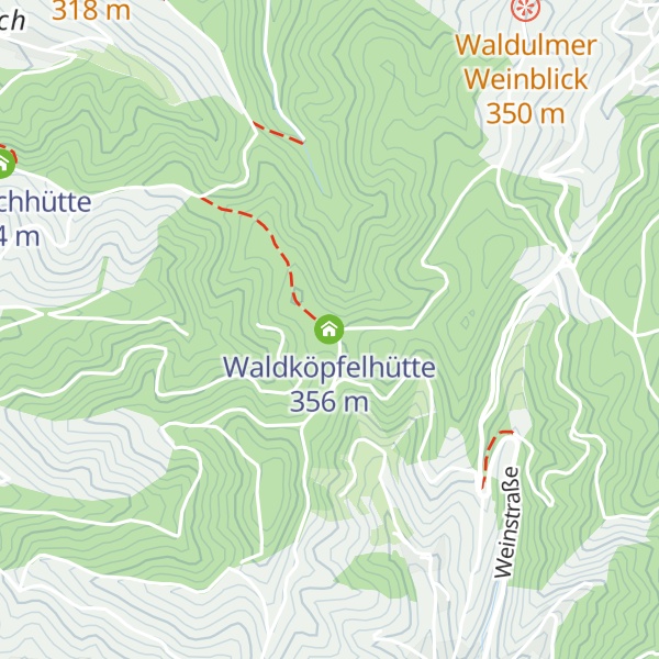 Map of Waldköpfelhütte