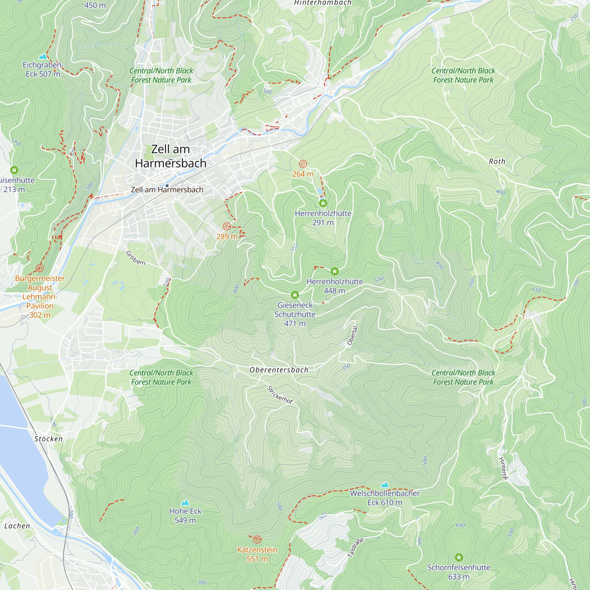 Gieseneck Schutzhütte map