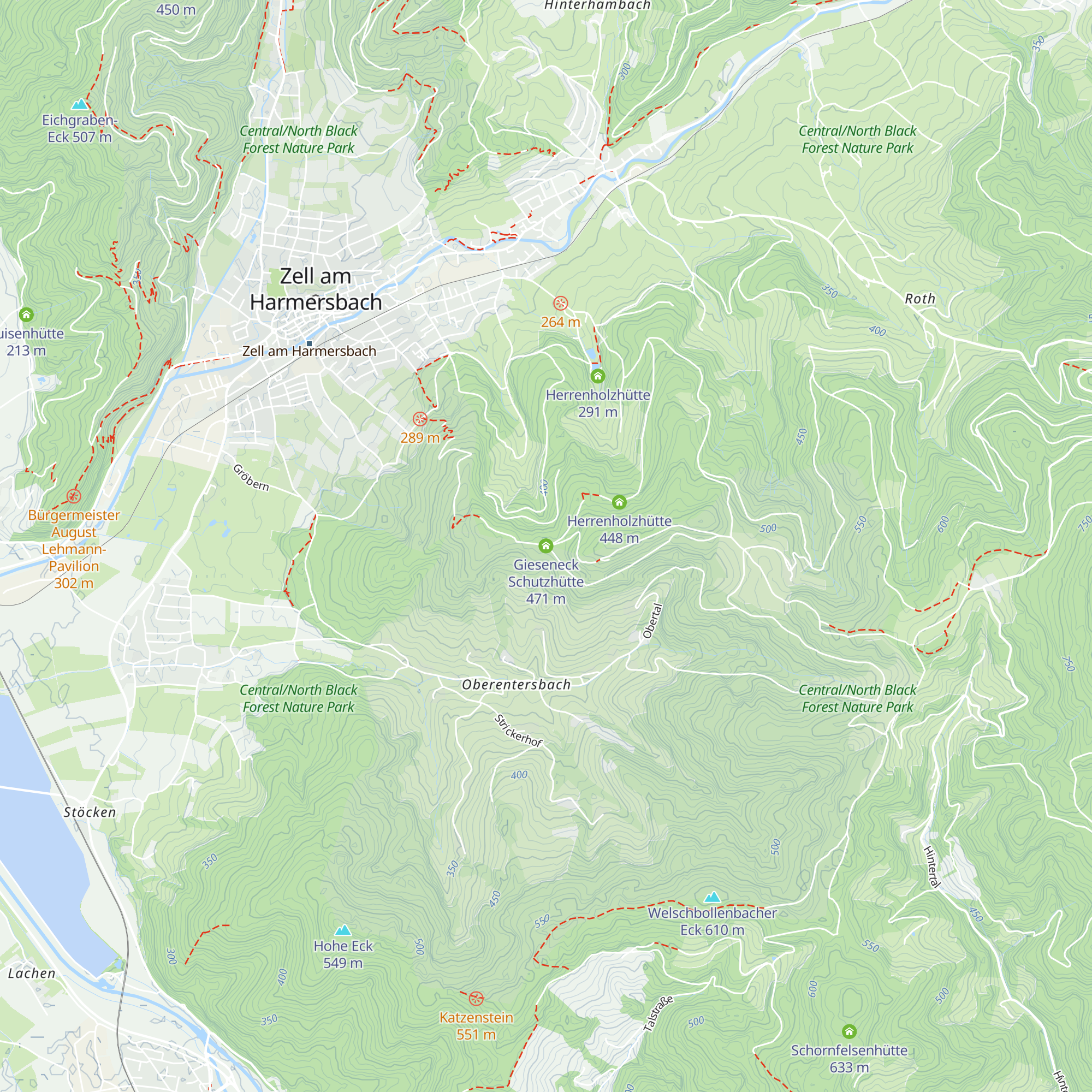 Gieseneck Schutzhütte map