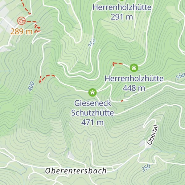 Map of Gieseneck Schutzhütte