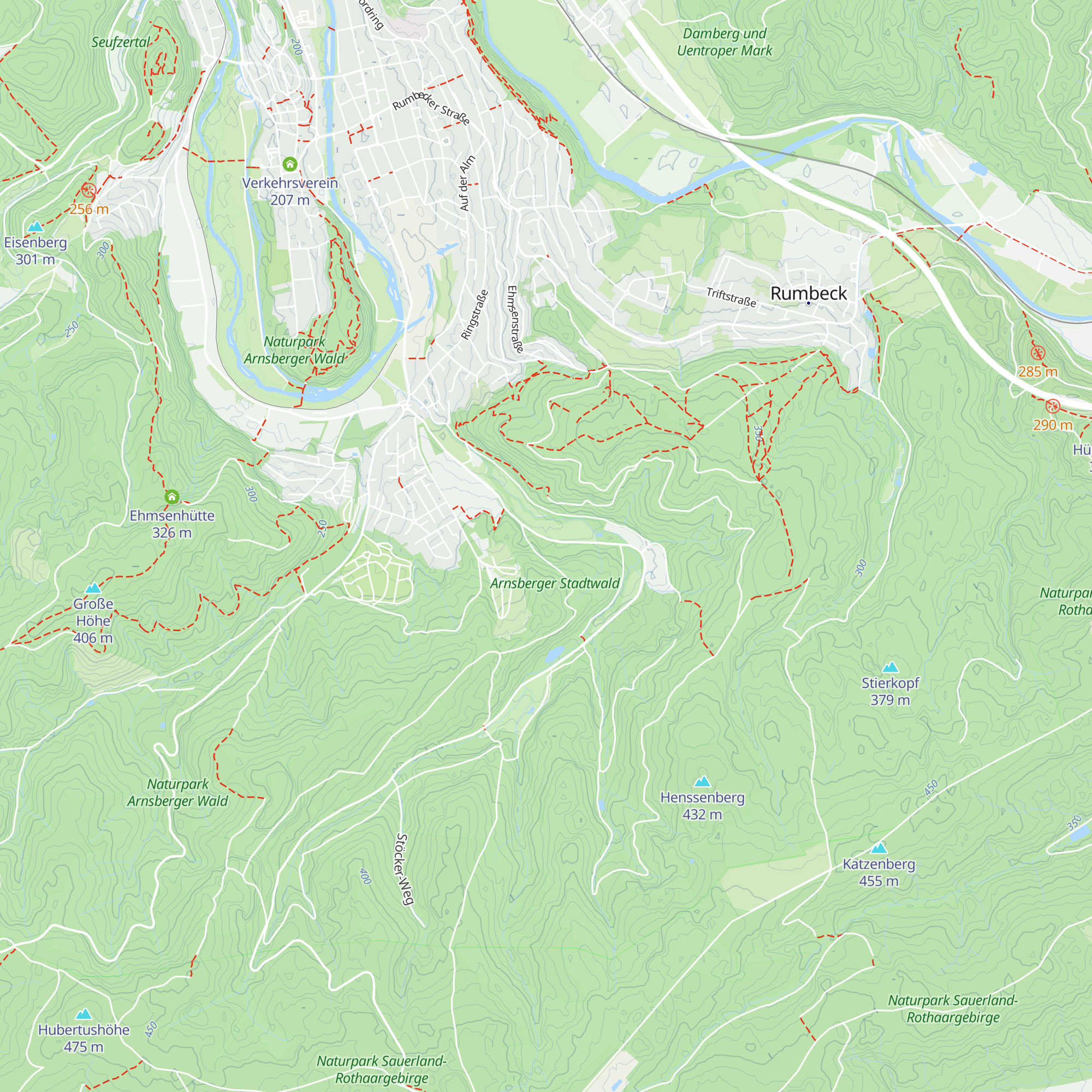 Hermann-Balkenhohl-Hütte map