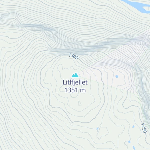 Map of Litlfjellet