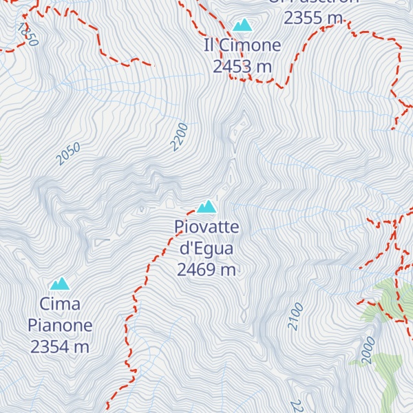 Map of Piovatte d'Egua