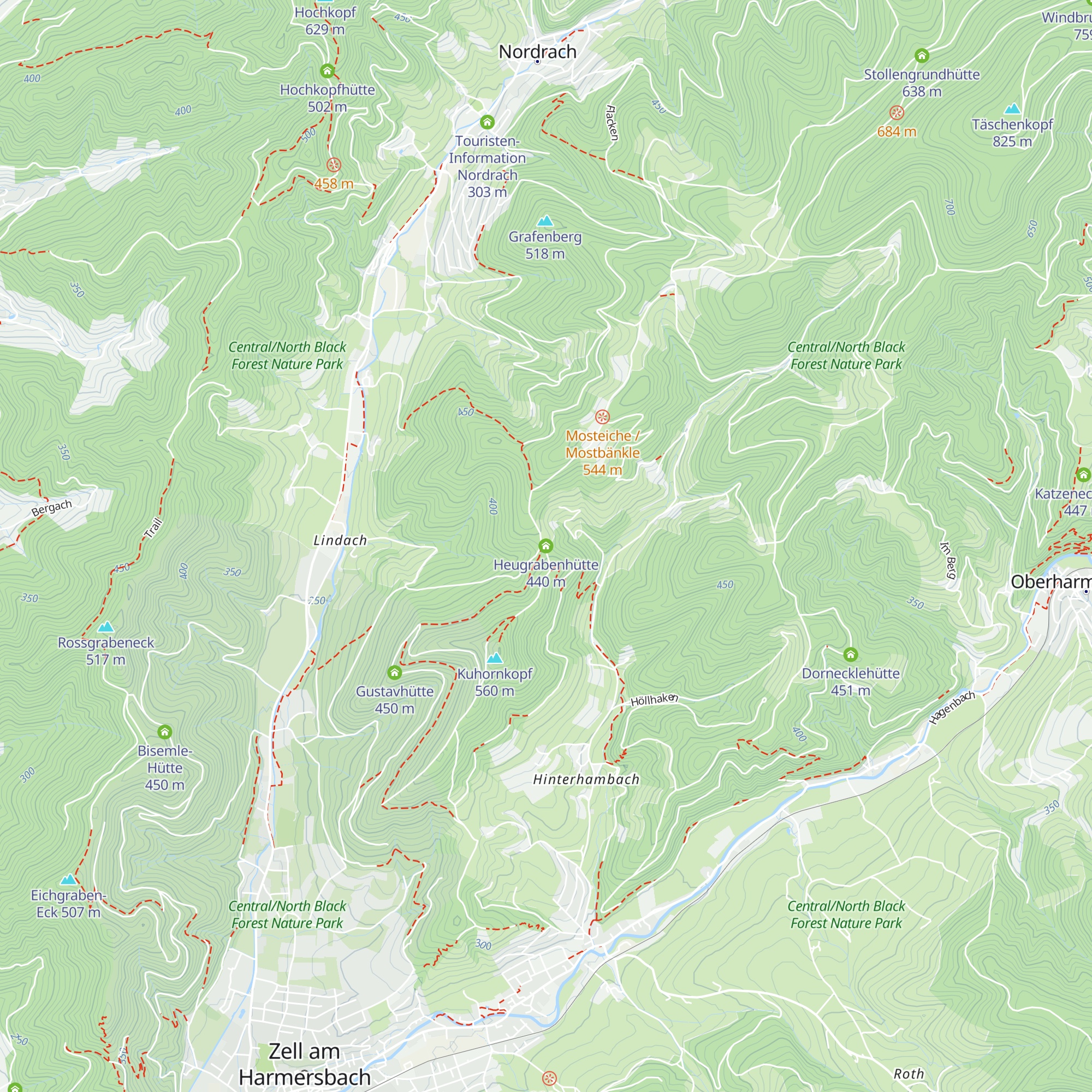 Heugrabenhütte map
