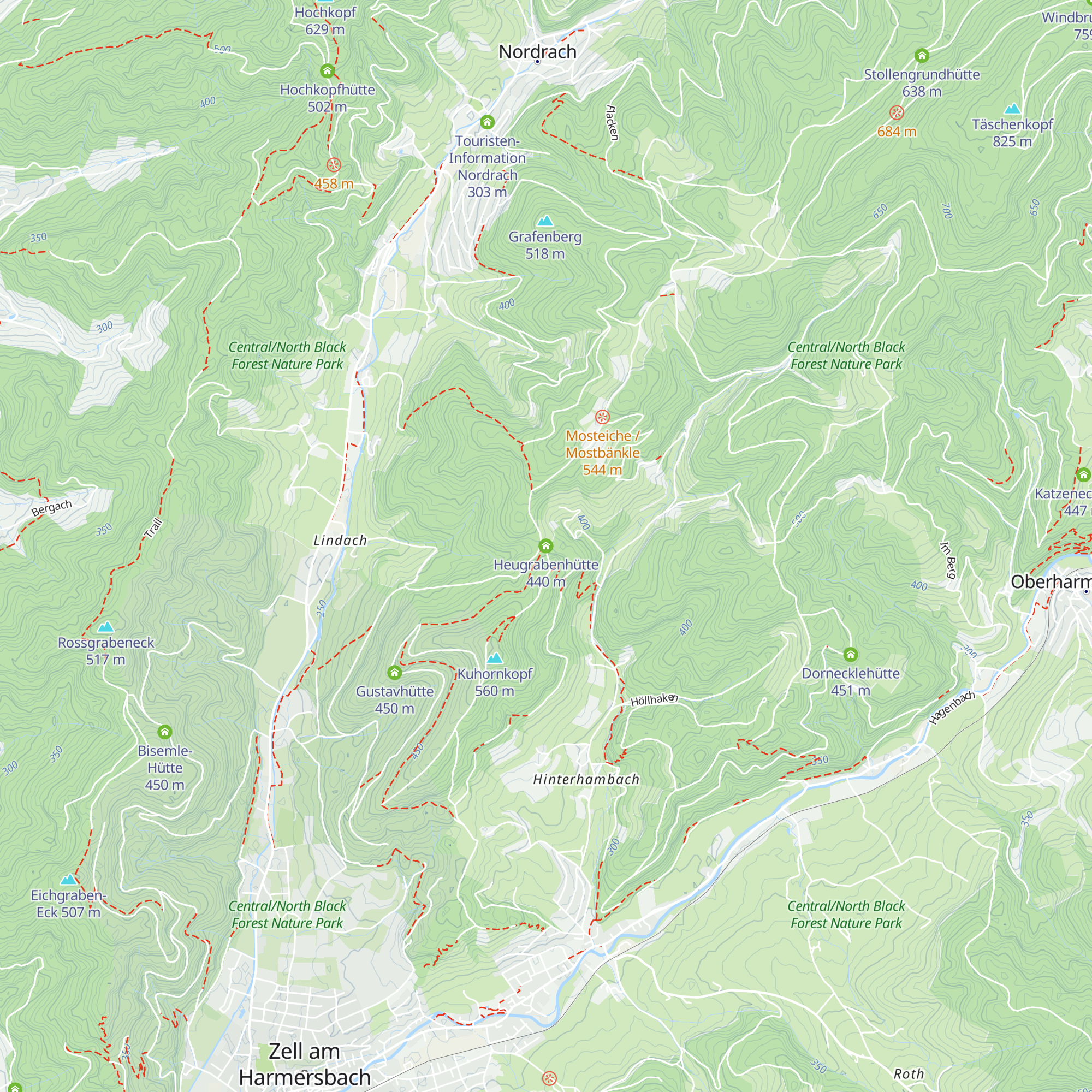 Heugrabenhütte map
