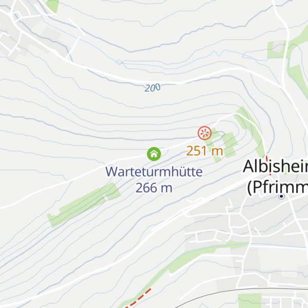 Map of Warteturmhütte