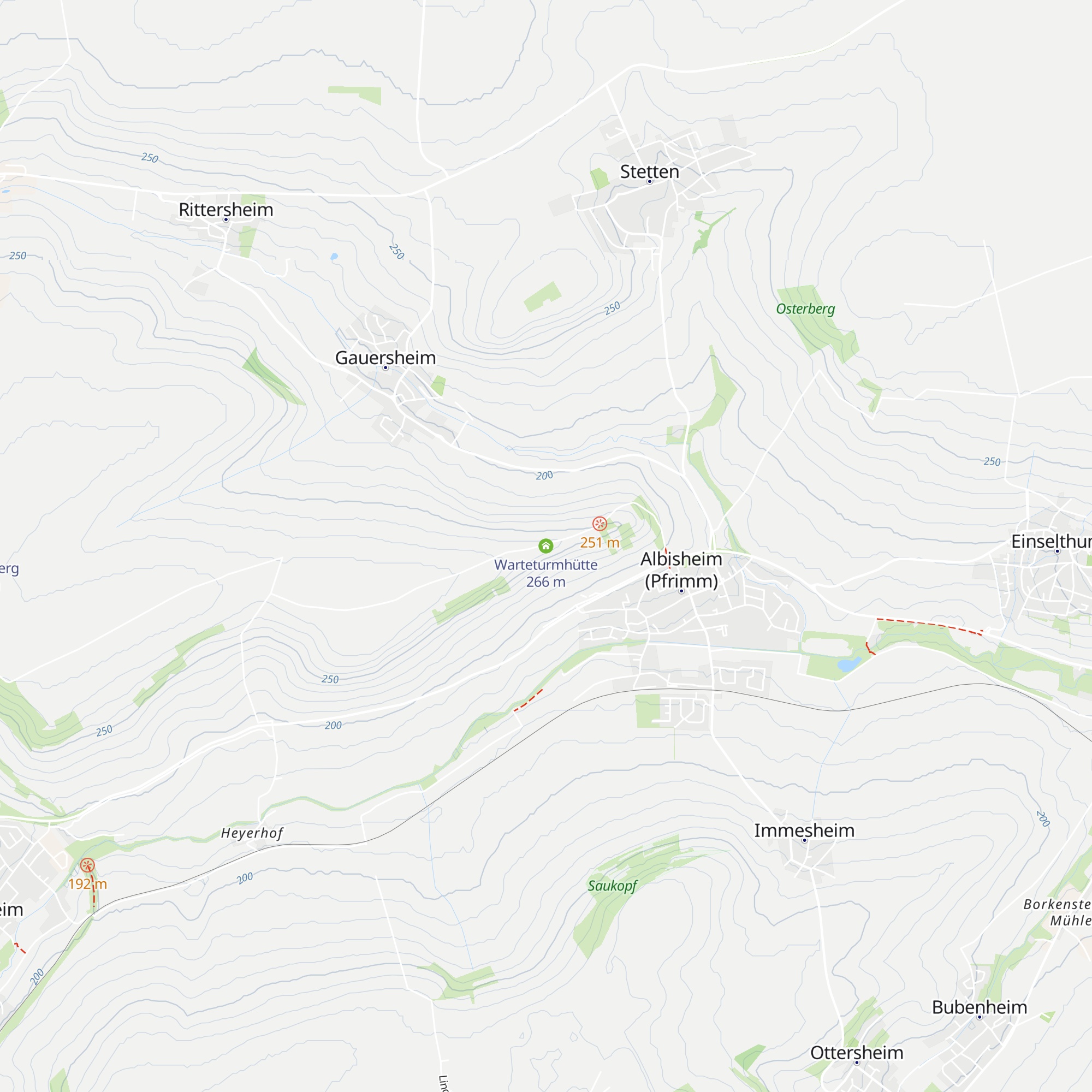 Warteturmhütte map