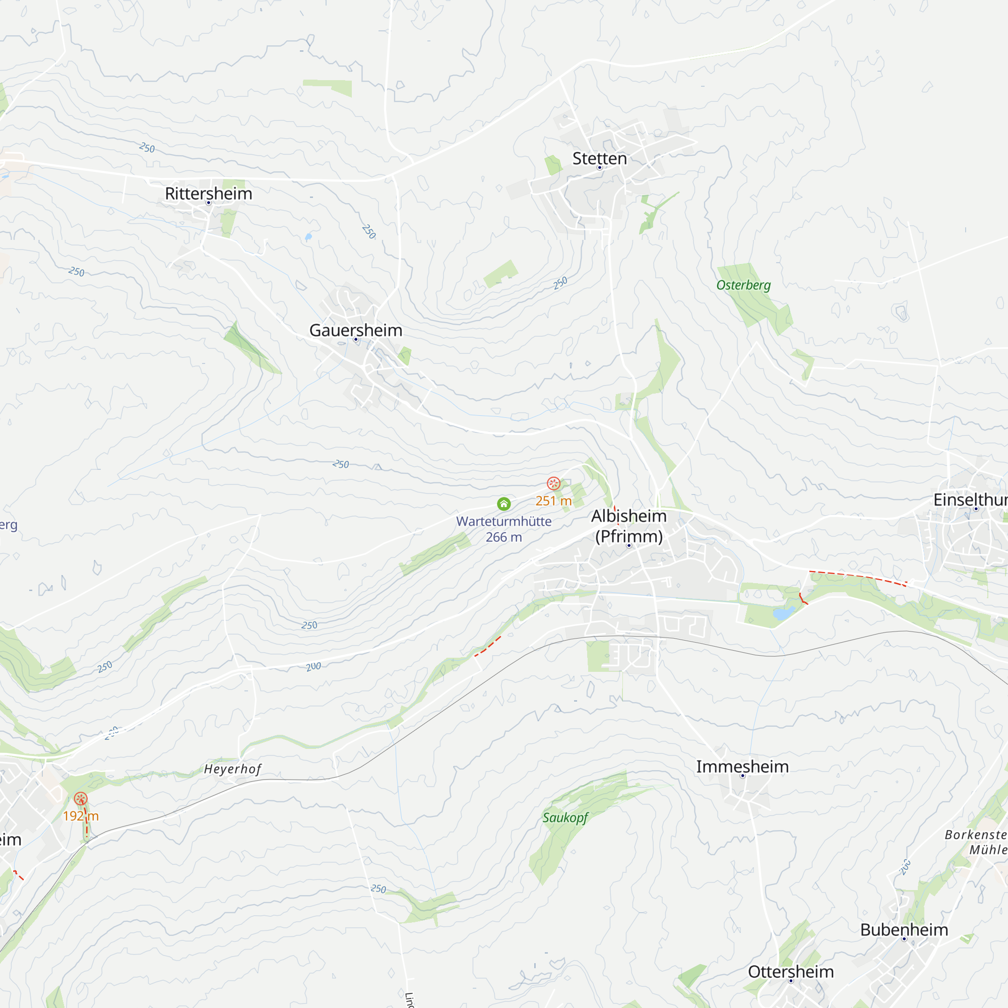 Warteturmhütte map