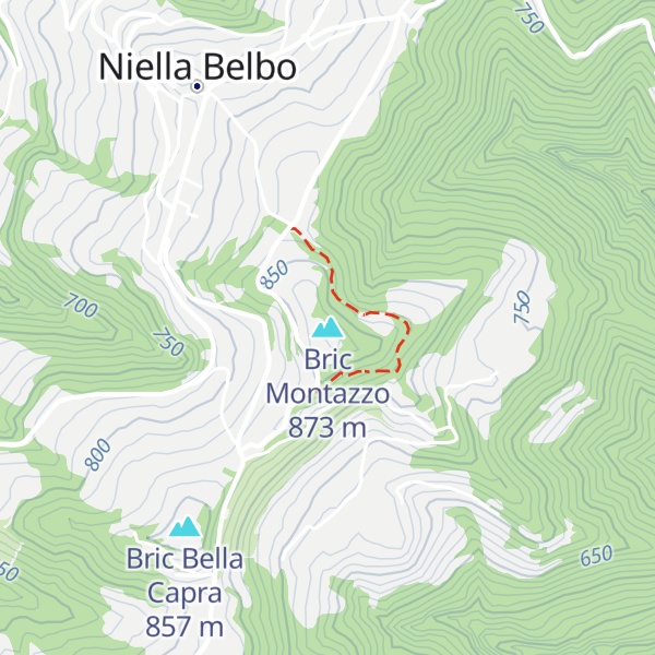 Map of Bric Montazzo