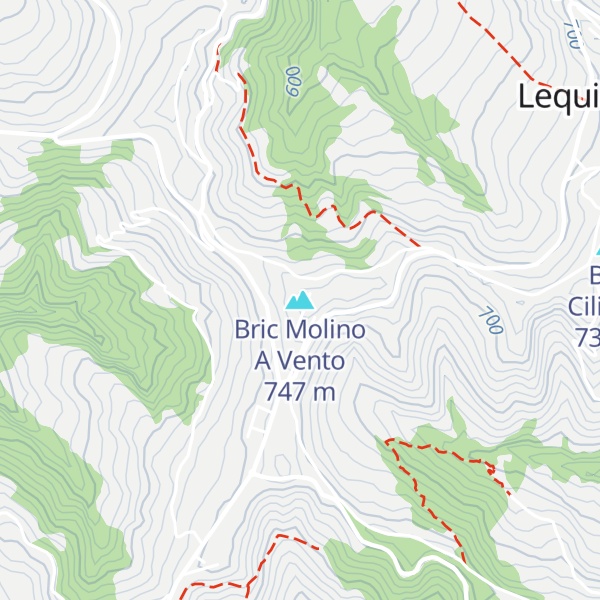 Map of Bric Molino A Vento