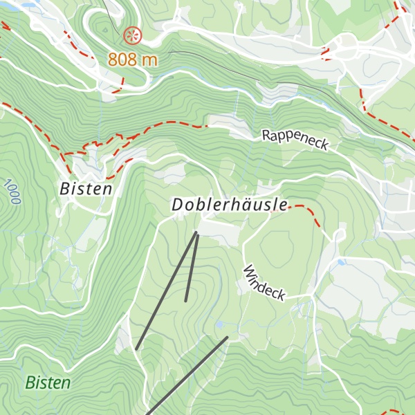 Map of Restaurant Reinhards Hüttenstube