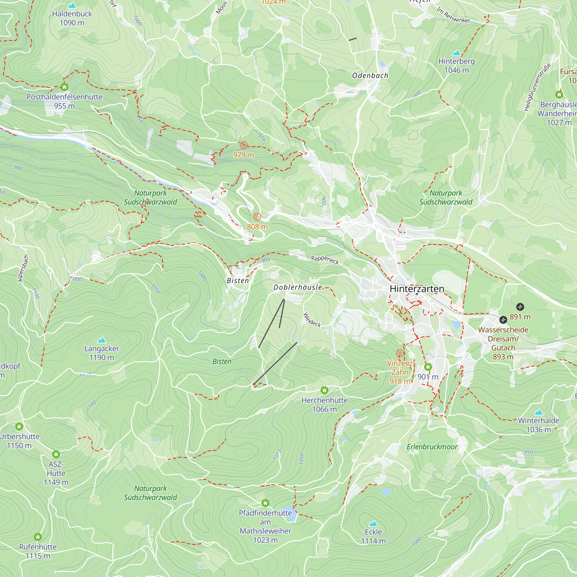 Restaurant Reinhards Hüttenstube map