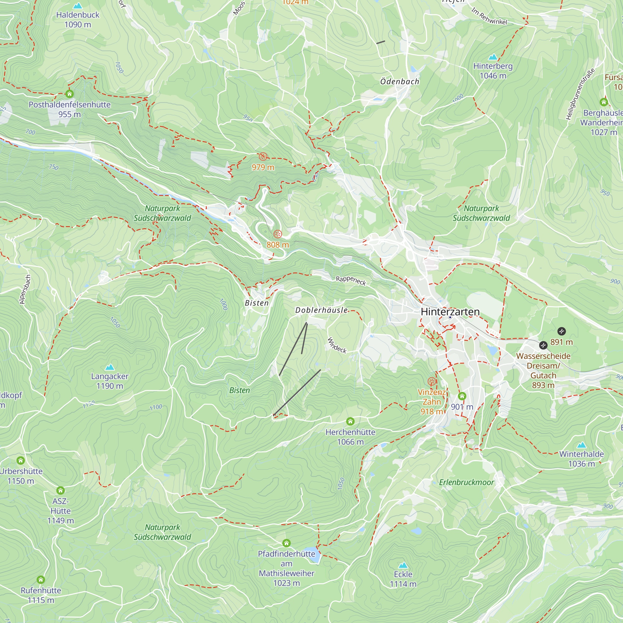 Skihütte Thoma map
